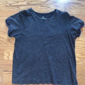 AE Black Bleach-look top